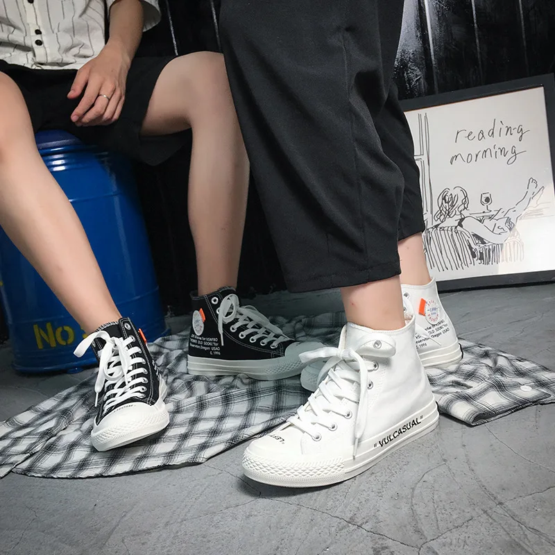 Student Breathable Fashion Women Flat High Top Casual Shoes Summer Canvas for Girl Harajuku Style Sneakers | Обувь