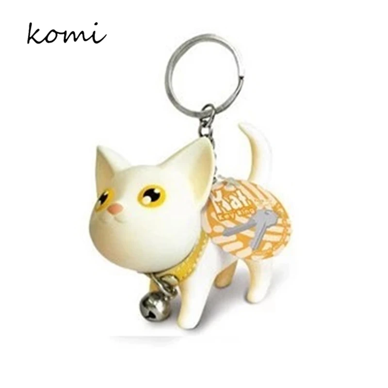 Коми милый кавайный котенок брелок с котом кольцо в виде животного новинка