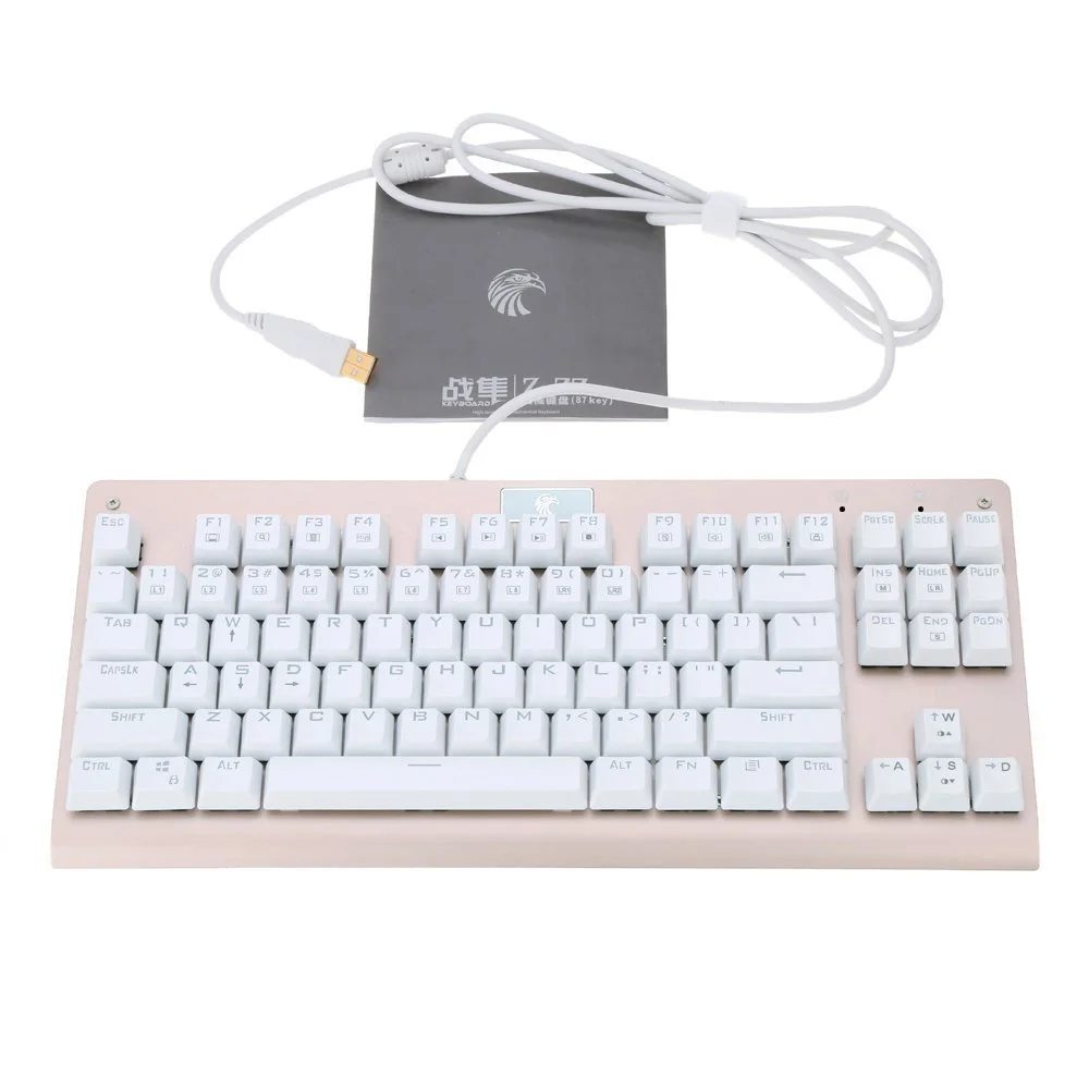 Механическая игровая клавиатура TKL черный переключатель со светодиодной
