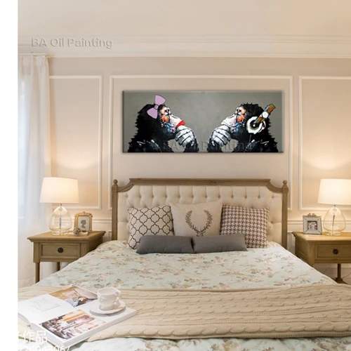 

Бесплатная доставка, ручная роспись, современное короткое украшение, картина маслом, настенная живопись, картина, картина, холст, любовник, ...