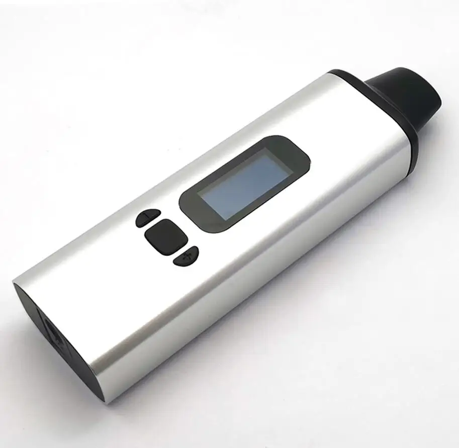 Серебристый Альд AMAZE W0W V2 набор сухих трав vape электронные сигареты 1800 мАч с oled-дисплеем и вибрирующим оповещением травяной испаритель - Цвет: Серебристый