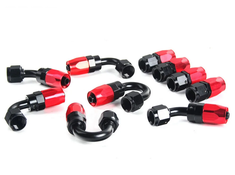 AN8 нейлон нержавеющая сталь шланг в оплетке с фитингами конец адаптер Комплект