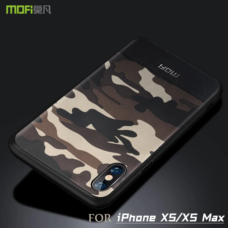 Чехол MOFi для iPhone XS чехол Max камуфляжный кожаный Apple XR с полным покрытием матовый |