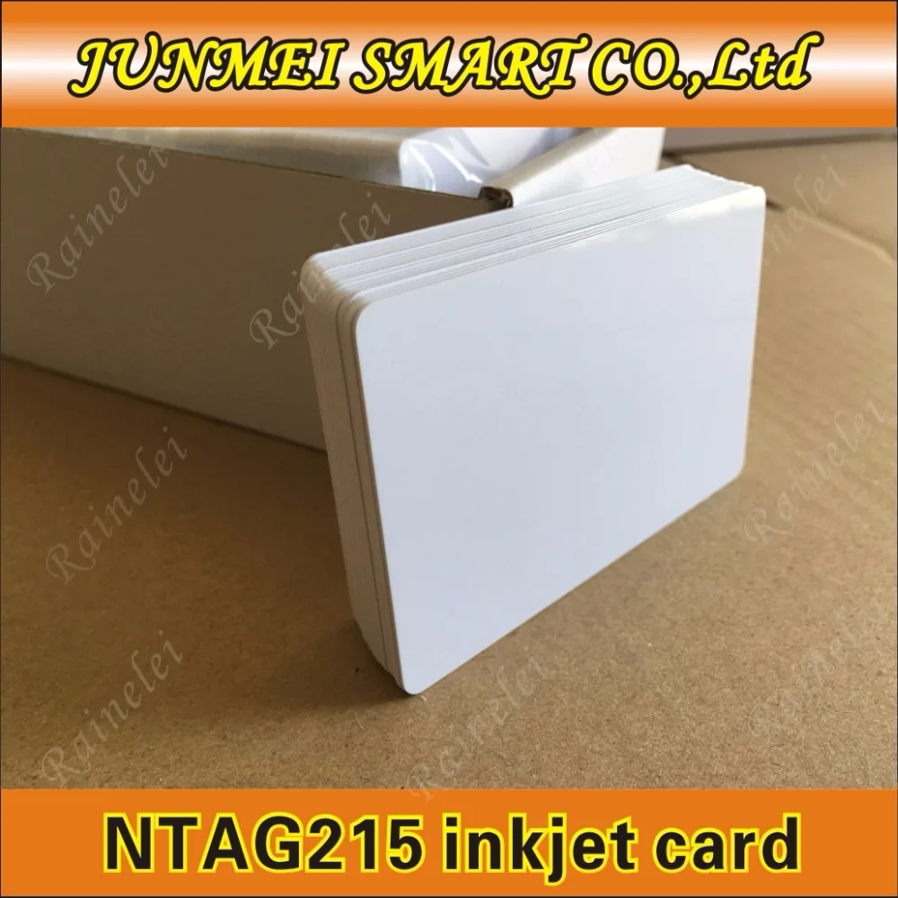 50 шт./лот nfc 215 карта для печати струйным принтером карты принтера Espon Canon|ntag 215|card