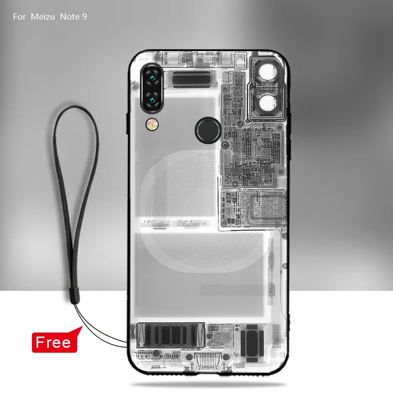 Чехол для телефона Meizu Note 9 чехол M9 Обложка интересный модный силиконовый мягкий