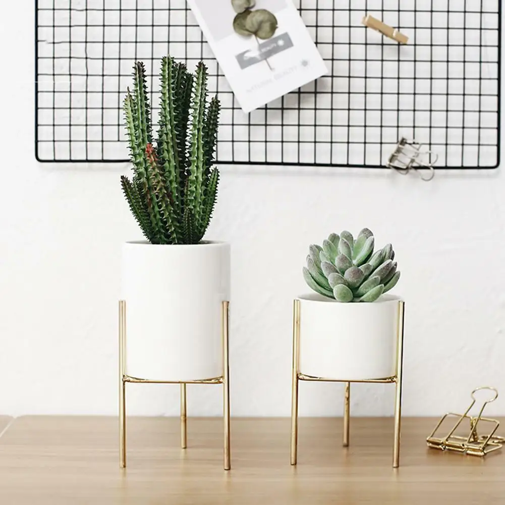 Железная ваза для растений искусственный цветочный горшок держатель цветочного