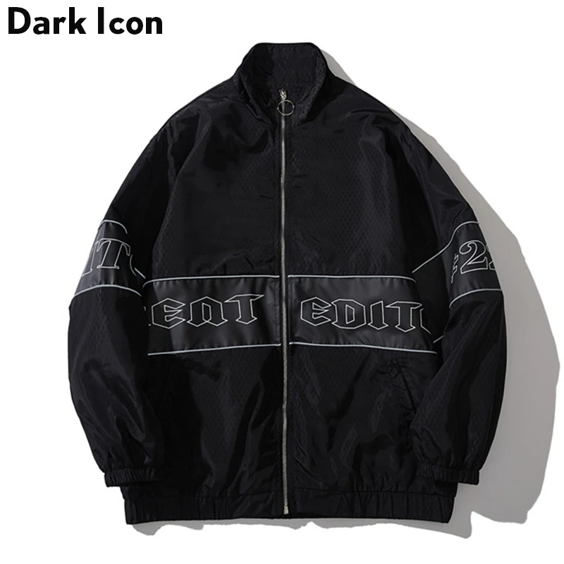 Ветрозащитная куртка Dark Icon в стиле пэчворк для мужчин и женщин куртки с