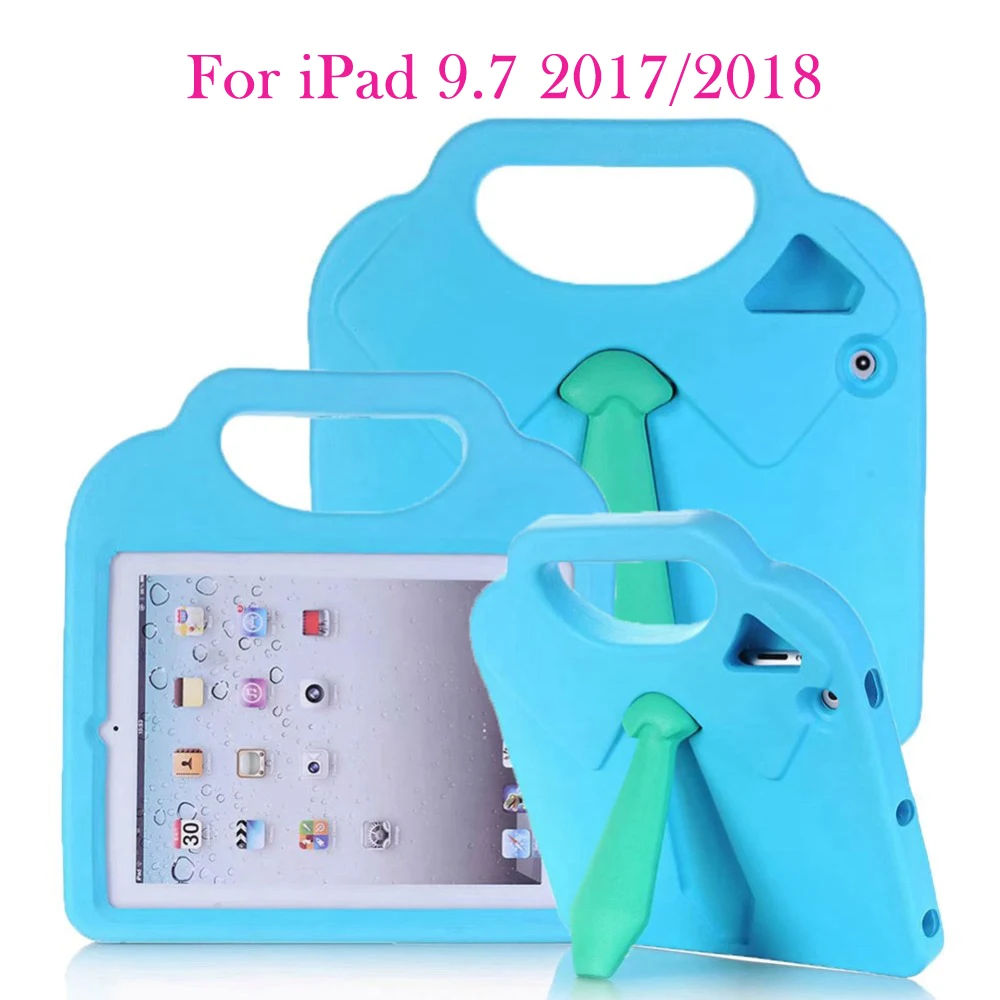 Чехол для iPad 9 7 дюйма 2017 / 2018 полная ударопрочная эва одежда с галстуком милый 3D