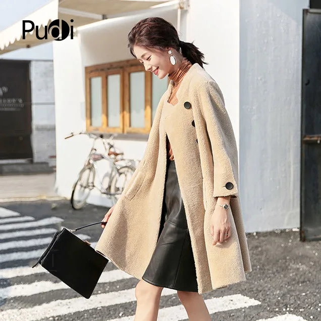 PUDI B181109, женская зимняя теплая куртка из натуральной шерсти, жилет из натуральной шерсти, пальто для девочек, Женская куртка, пальто