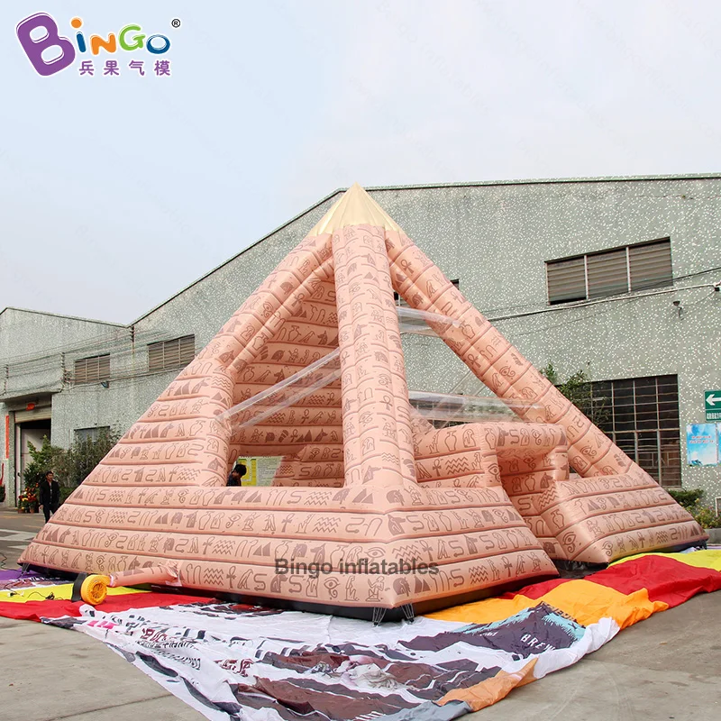 Гигантская 8X8X6m надувная Пирамида/надувная Пирамида Хуфу для украшения-игрушка