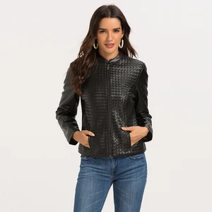 Escalier Женская байкерская куртка из искусственной кожи на молнии