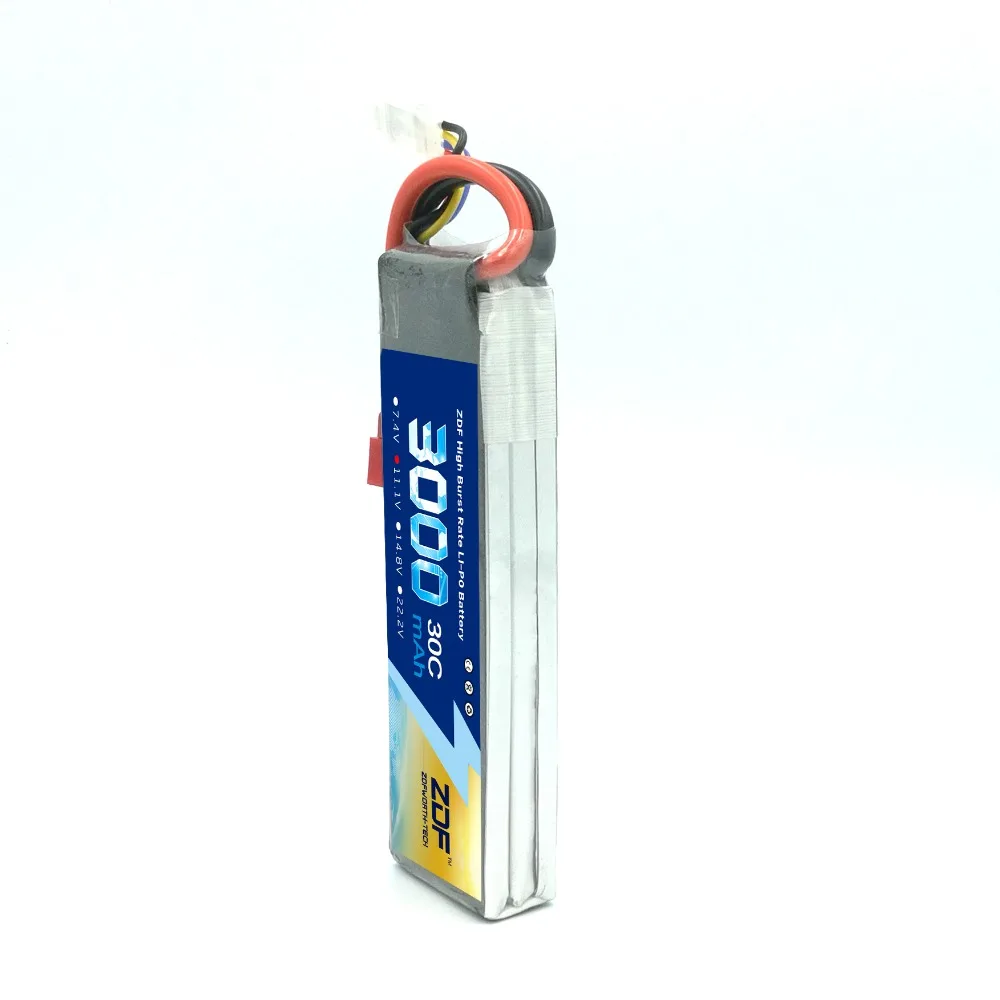 Аккумулятор ZDF Lipo 11 1 В 3S 3000 мА · ч 30C max60C для радиоуправляемого дрона квадрокоптера