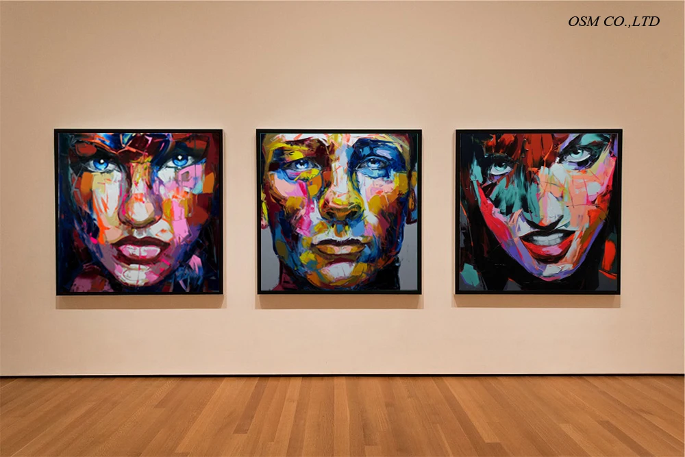 Превосходная художественная ручная роспись кинг-сайз портрет ниелли франсуиса