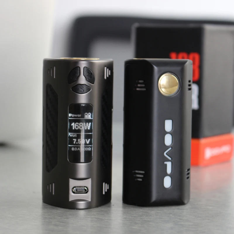 Оригинальный dovpo триггер 168 Вт TC коробка мод 18650 электронная сигарета vape