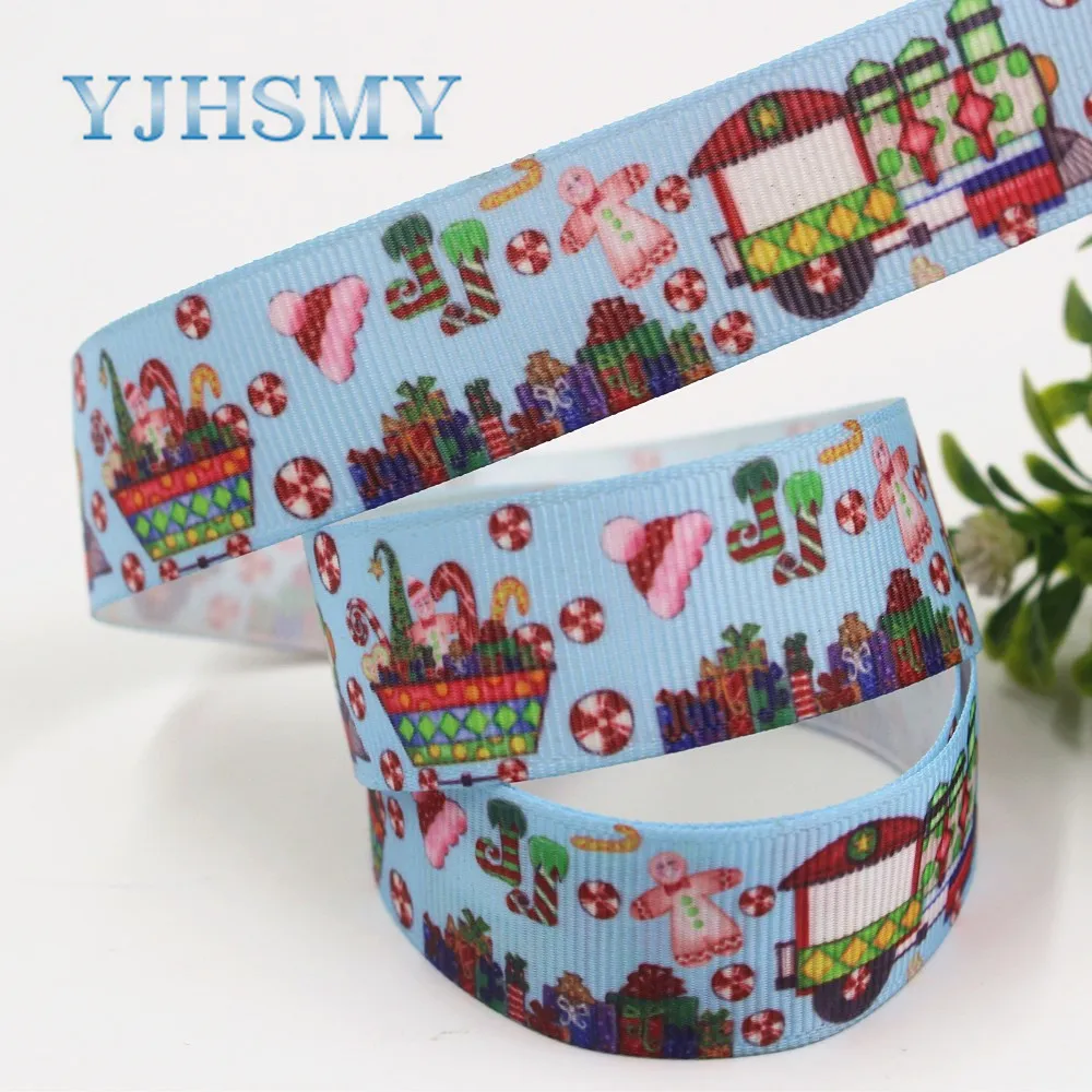 YJHSMY I-19713-11, 22 мм, 10 ярдов с героями мультфильмов, рождествеская серия корсажные ленты, Аксессуары и украшения в виде банта, своими руками материалы