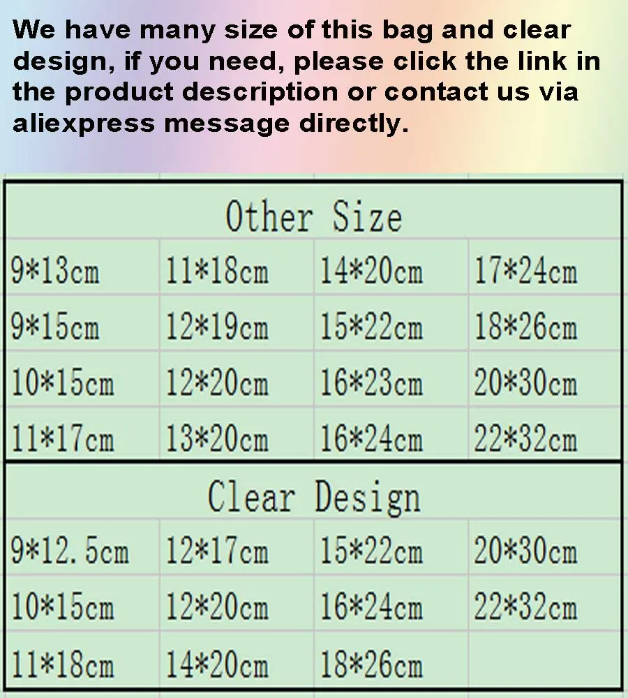 100 шт./лот пакет с застежкой-молнией и матовой поверхностью прозрачная