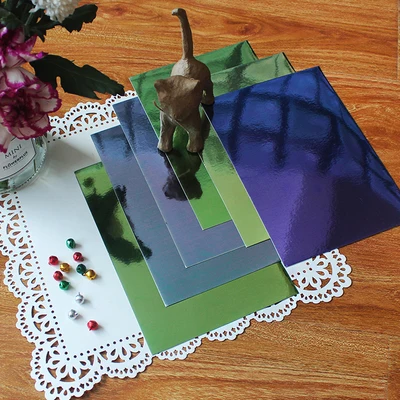 A4 Forever Green Color Shades зеркальная доска 250GSM Крафт бумажная карточка для вечеринки