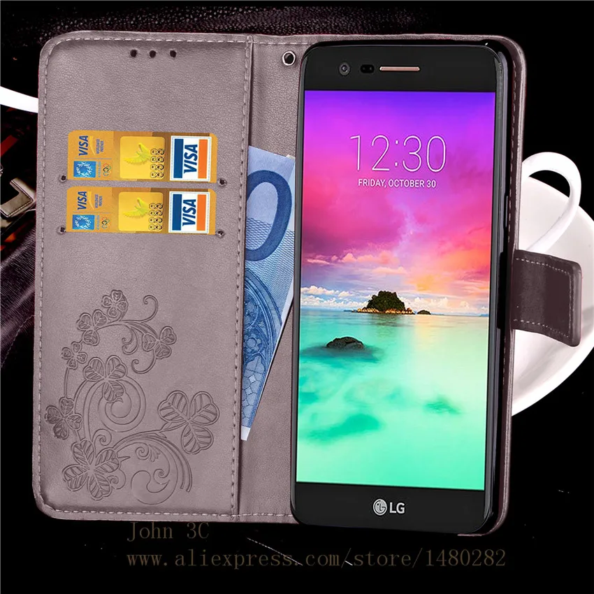 TopArmor Embossed PU Leather Phone Cover For LG LV5/K10 2017 Stand Card Flip Wallet Shell K10 Case | Мобильные телефоны и