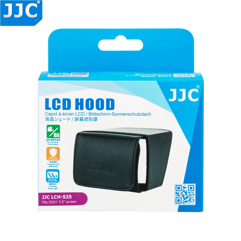 JJC LCH-S35 Fold Out Screen Sun Shield Cover 3.5" LCD Hood Video Camera Display Protector For Canon/Sony Camcorders images - 6