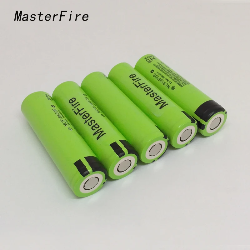 

MasterFire 6pcs/lot Original 18650 NCR18650B Rechargeable lithium battery 3.7V 3400mAh batteries cell For panasonic laptops