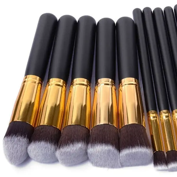 10 шт./компл. набор кистей для макияжа кисть основы тени век подводка бровей кисти