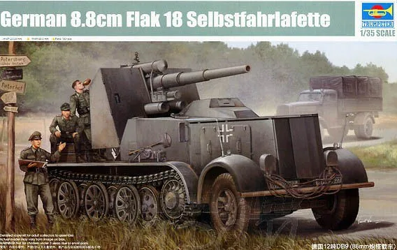 Труба 01585 1:35 немецкий 12 тонны DB9 (88 мм автомобиль) модель в сборе|Наборы для сборки