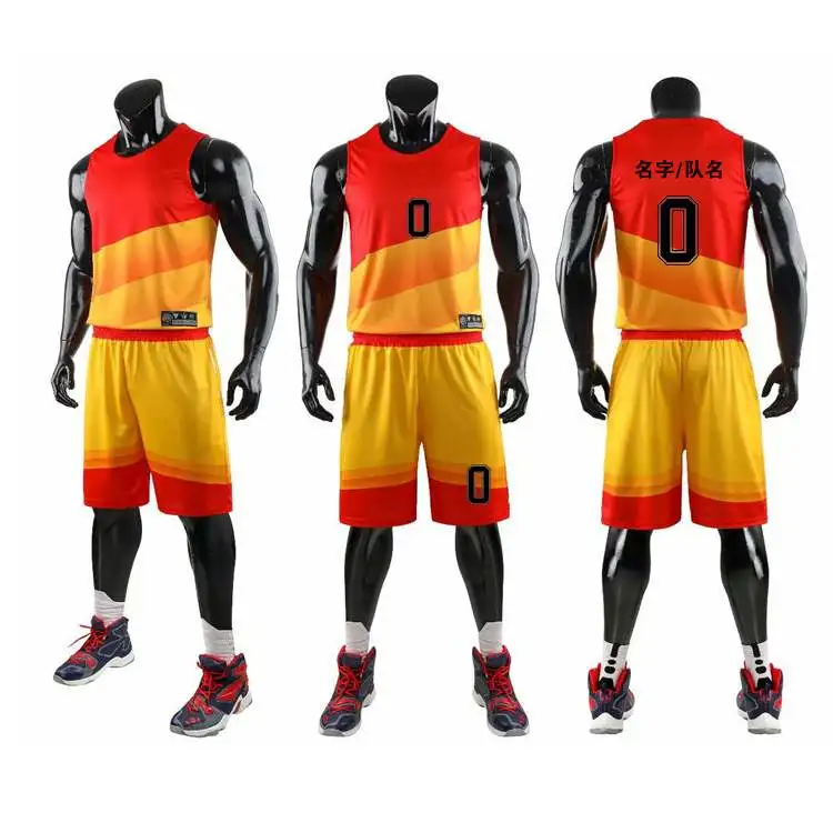 Новое поступление градиентный баскетбольный трикотажный набор мужской