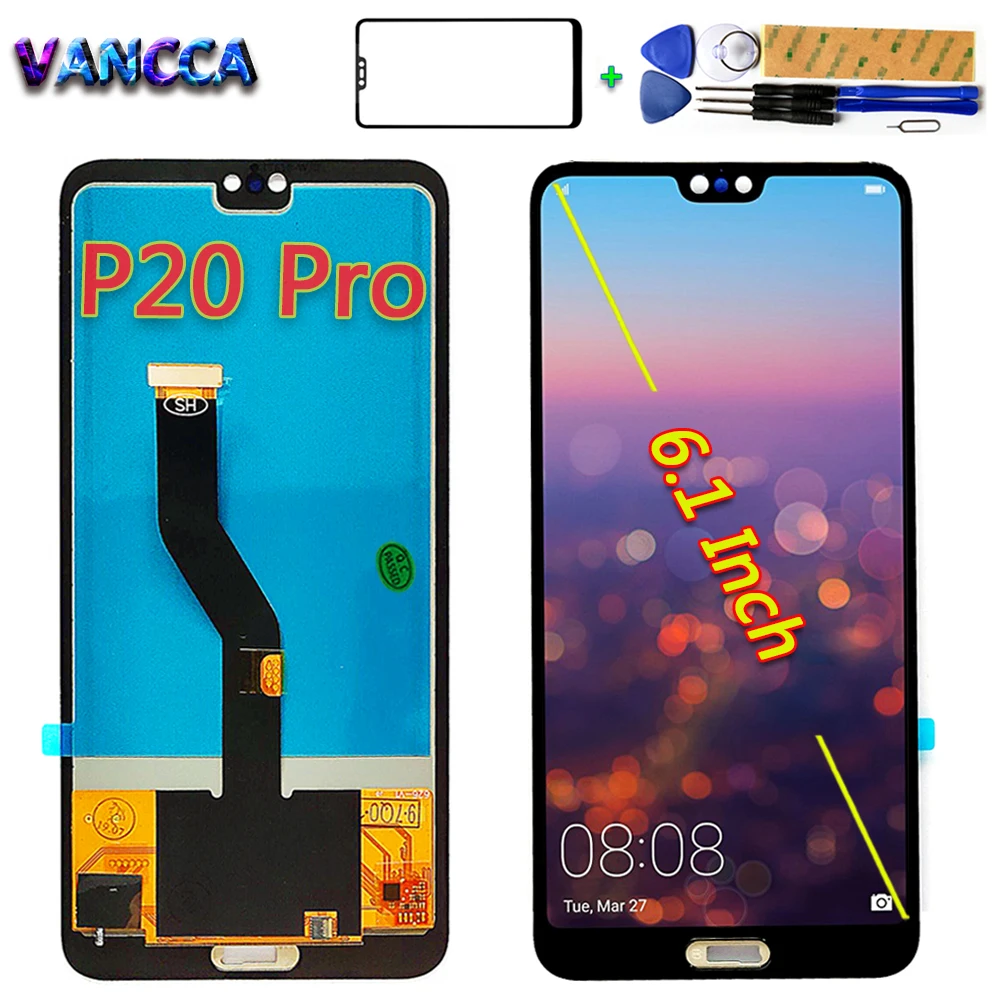 Vancca 6 1 дюймовый ЖК дисплей для Huawei P20 Pro сенсорный экран дигитайзер в сборе p20 pro CLT