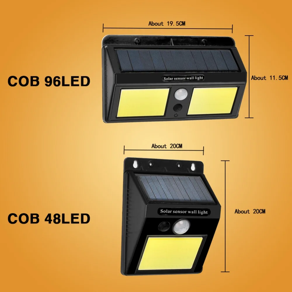 LAMPLAB PIR датчик движения Солнечный настенный светильник наружная охранная лампа