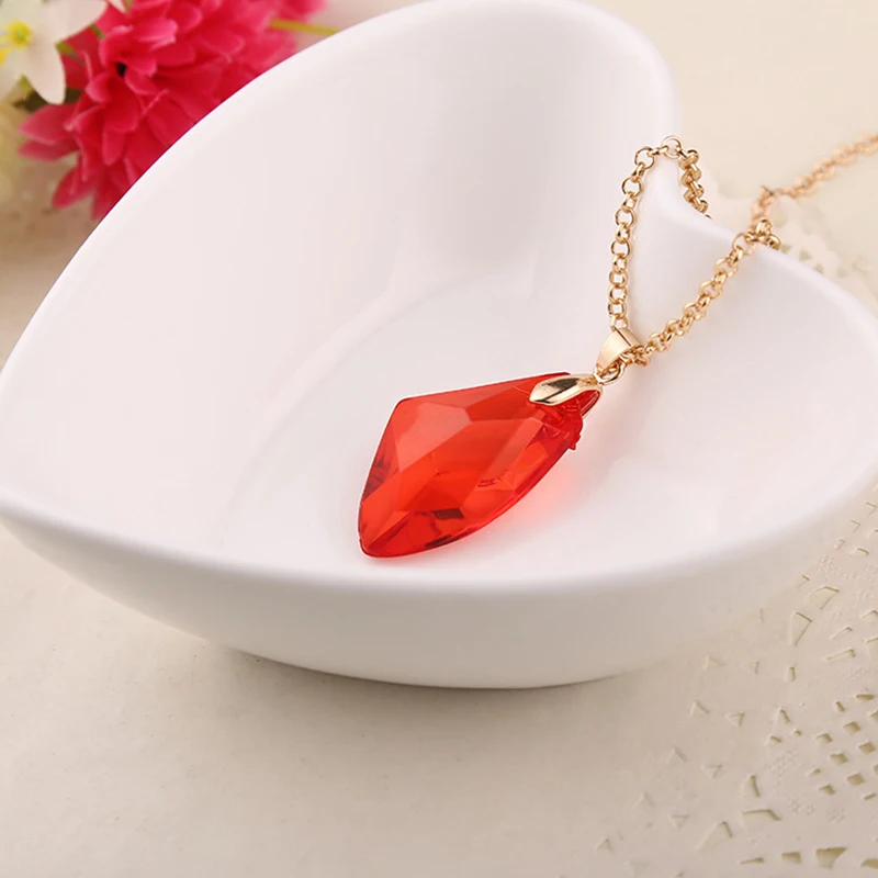 Украшения на шею из Красного камня кулон колье в винтажном стиле с массивными