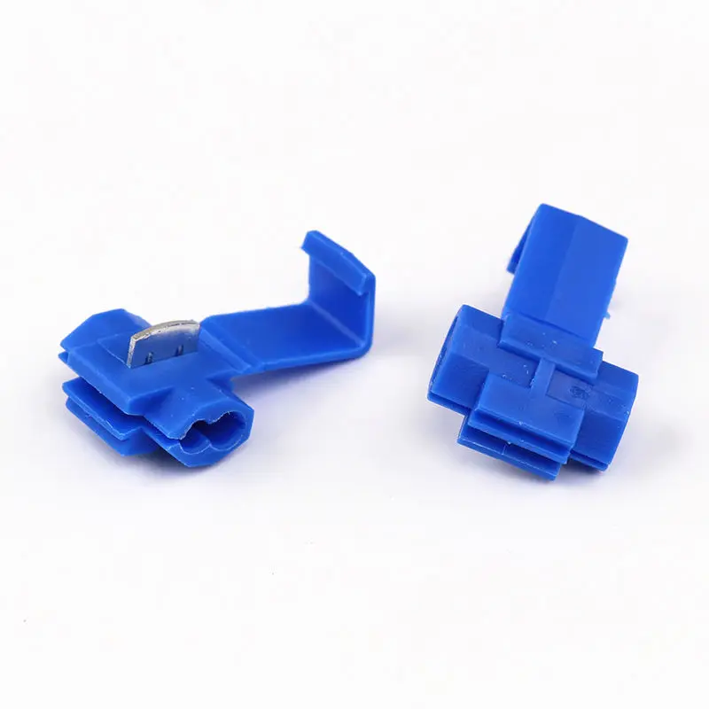 50x Blue Electrical Cable Fast Connectors Quick Splice Lock Wire Terminals Crimp | Обустройство дома