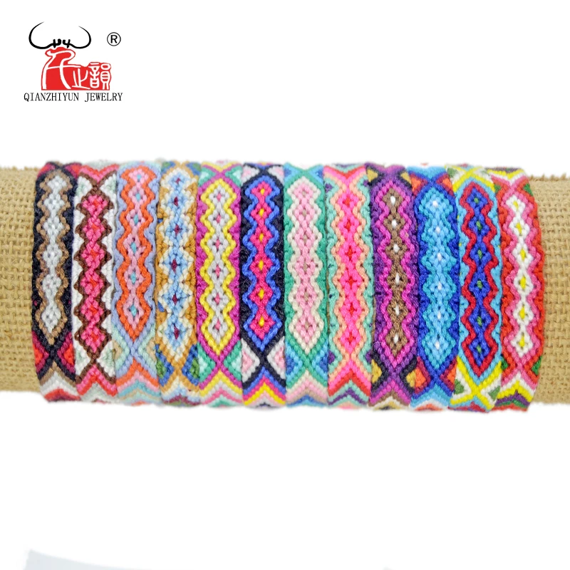 Хлопковые браслеты дружбы на ногу в богемном стиле плетеные ручной работы для