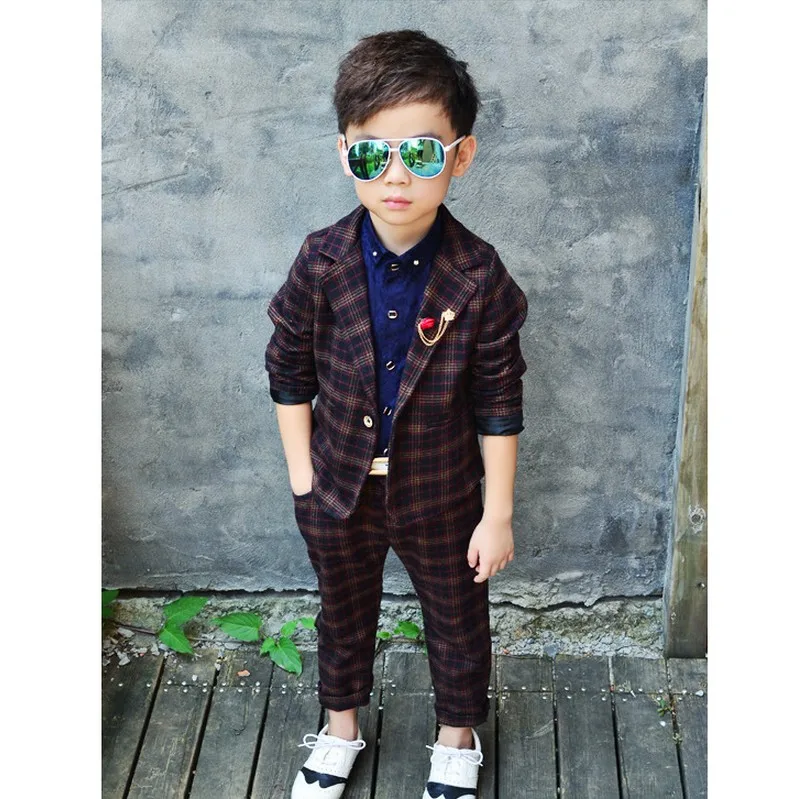 2019 Весна-осень комплект детской одежды маленький костюм для мальчиков