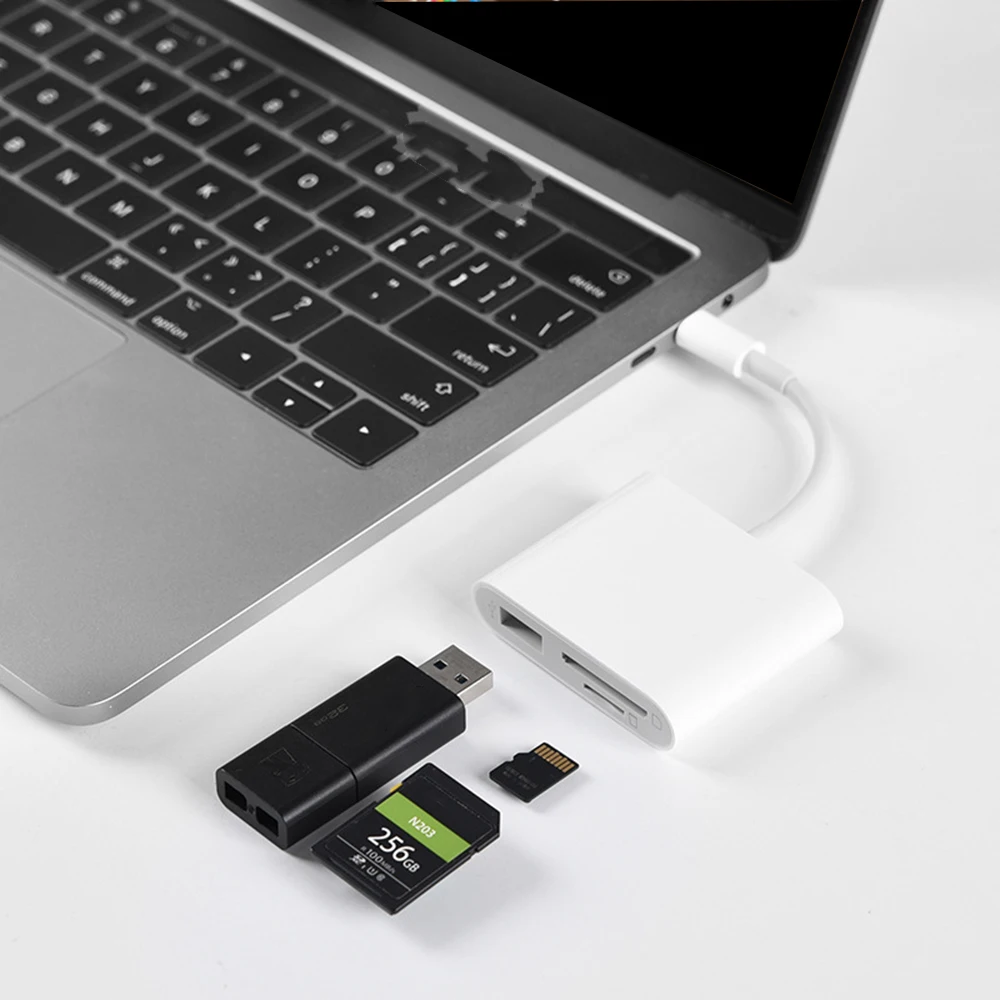 3 в 1 тип-c к USB 3,0 карта SD многофункциональный концентратор SD/TF OTG для Apple iPad Pro кардридер Новинка