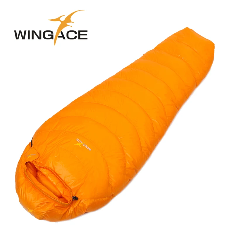 WINGACE заполнить 800 г утка вниз открытый кемпинг спальный мешок 400 нейлон 3 сезон
