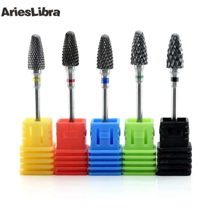 AriesLibra Carbide Nail Drill Bit Manicure Machine Tungsten Milling Cutter Drilling Electric File Pedicure | Красота и здоровье