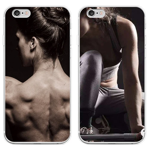 Muscle Vest Line Gym Theme Protective Phone Case for iPhone | Мобильные телефоны и аксессуары