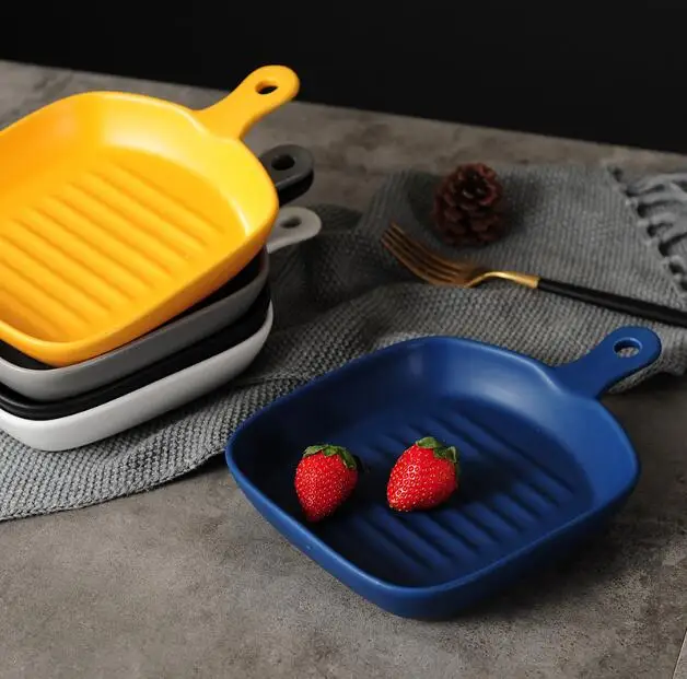 Горячие японском стиле ручка керамическое блюдо завтрак фруктовый десерт