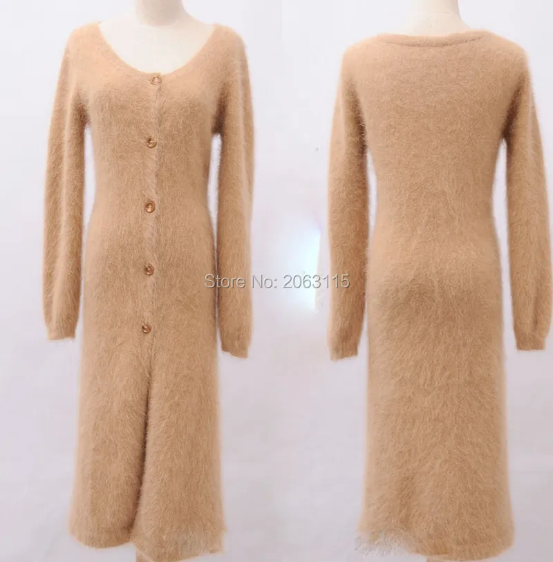Женский кашемировый свитер из натуральной норки кардиган чистого кашемира