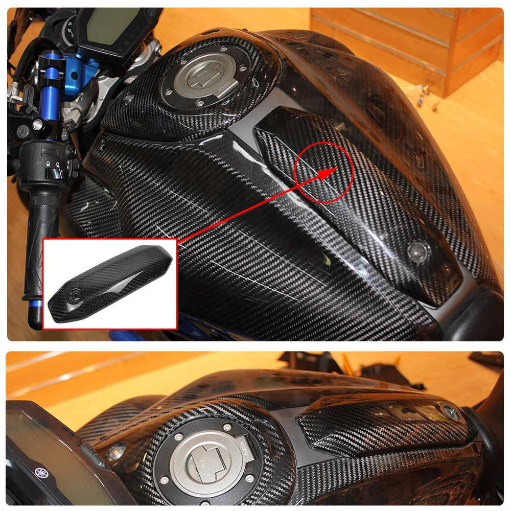 Мотоциклетные из углеродного волокна Бензобак Центральная Накладка для 2013 Yamaha FZ MT 07 FZ07 MT07 аксессуары для двигателя