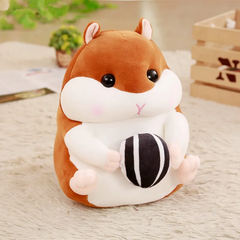 Коричневый MIAOOWA 1 шт. 30 см Хорошее качество Kawaii хомяк с мороженым плюшевые куклы чучело животных мягкая подушка игрушка дети ребенок Brthday подарки - Цвет: Коричневый