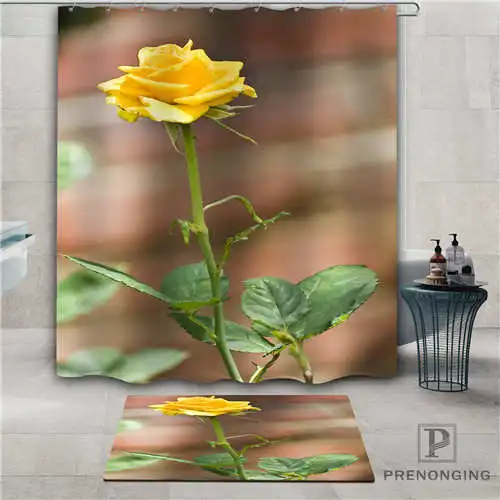 На заказ beautiful_roses (1) водонепроницаемый занавеска для душа коврик дома ванной