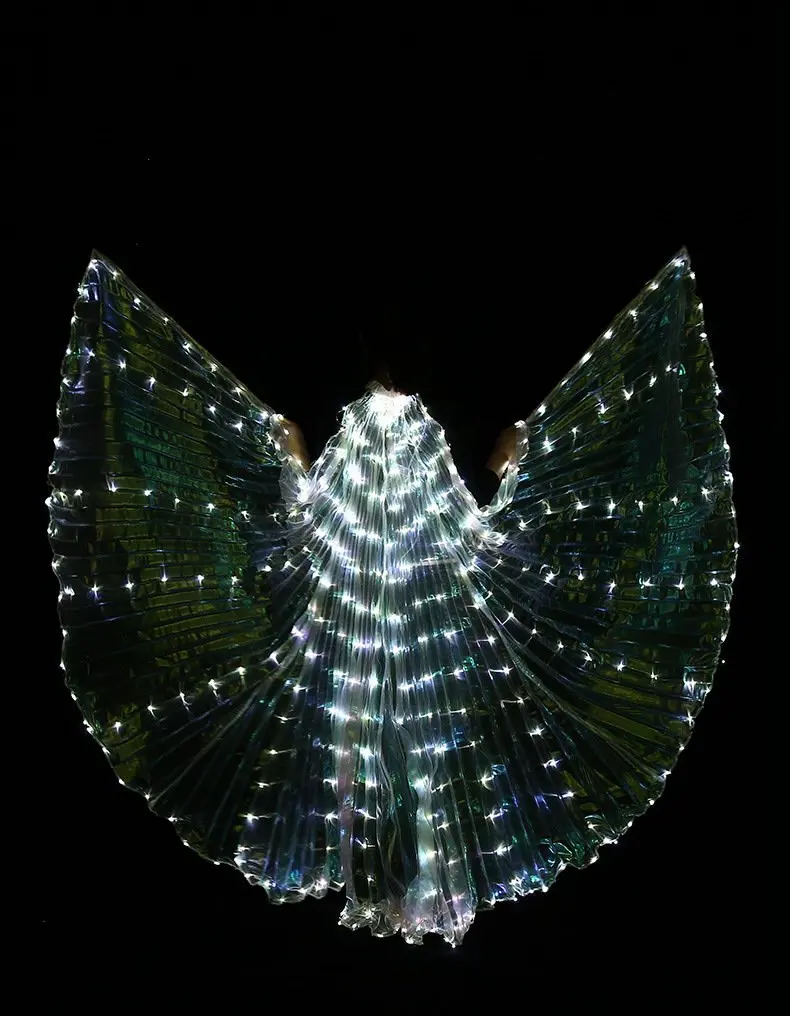 Крылья для восточных танцев разноцветные оранжевые крылья взрослых и детей