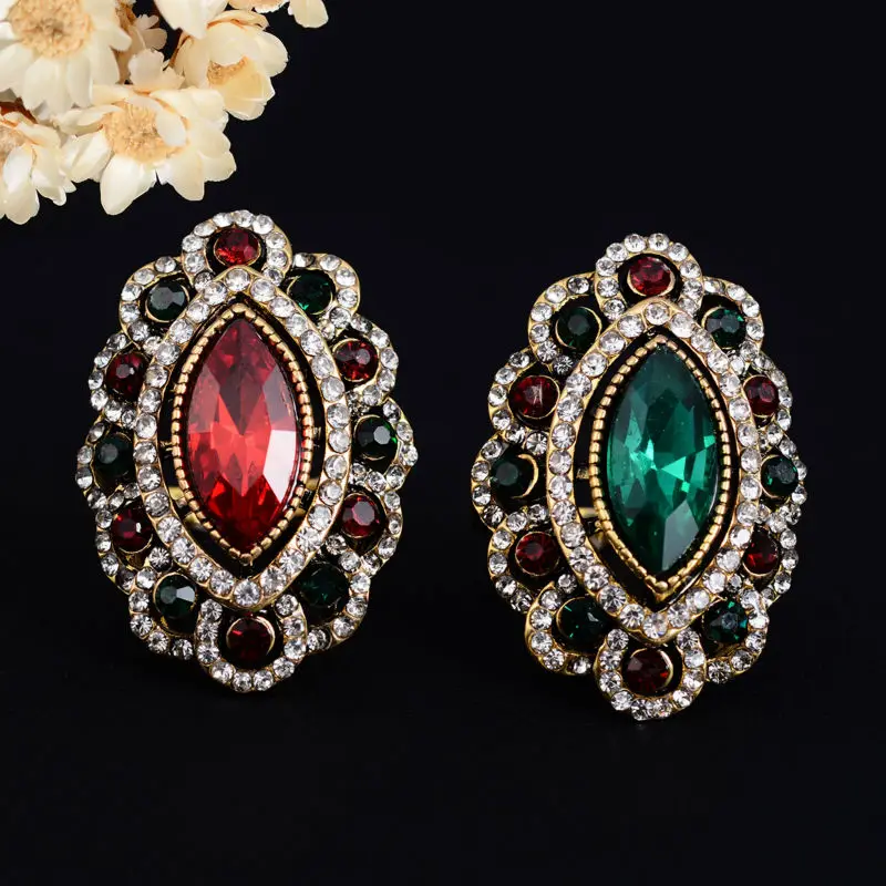 2019 Роскошные модные большие женские кольца с очаровательным покрытием под