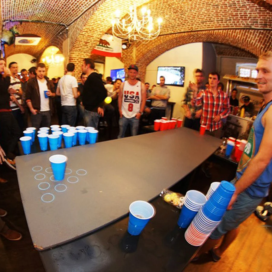 Взрослый Beer Pong развлечения Алкогольная игра вечерние игрушки дрын король интерактивный Настольная игра забавная игрушка 12 Pong и 24 капкейка