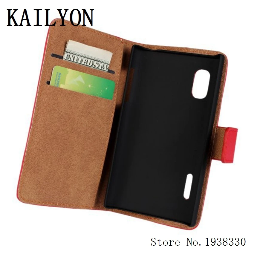 Kailyon Luxury из натуральной кожи кошелек Чехол Крышка для LG Optimus L5 E610 E612 E615 кожаный