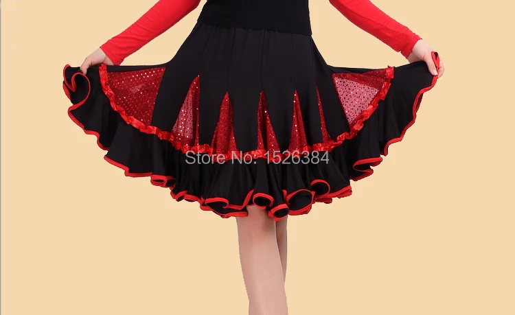 Юбка для латиноамериканских женщин блестящее платье с блестками взрослых