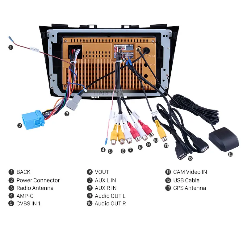 Harfey Android 8 1 авто радио для SUZUKI SWIFT 2011-2013 9 &quotGPS навигация аудио поддержка OBD2 DVR Bluetooth