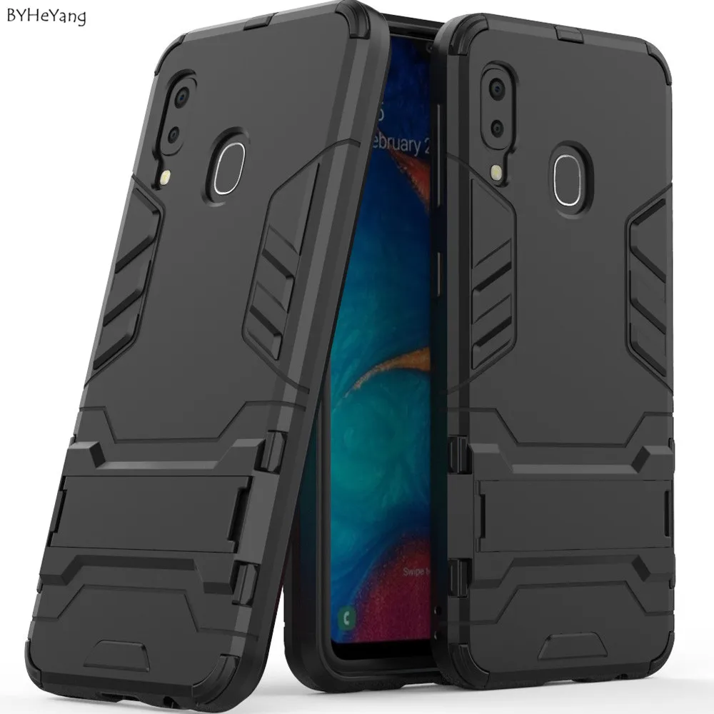 A20e Armor 2 in 1 Case For Samsung Galaxy A20E 2019 ShockProof Robot Kickstand Silicone Bumper A20 e Cover case |