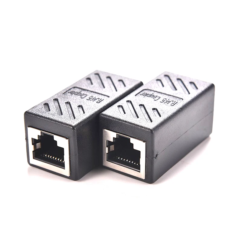 20 шт./лот Женский сетевой разъем LAN адаптер муфта удлинитель RJ45 Ethernet кабель